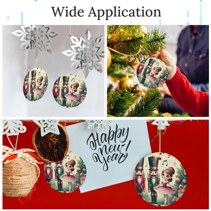 Round Ceramic Christmas Decorations