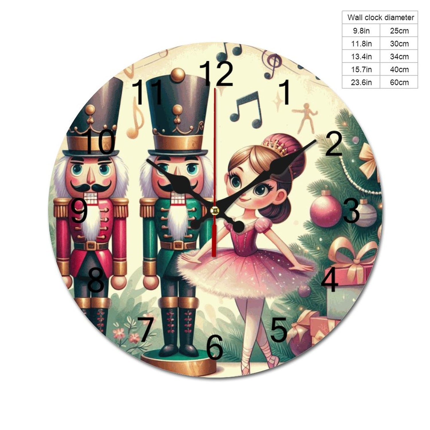 Concise Silent Wooden Wall Clock-9.84&quot;x9.84&quot;/ 25x25cm