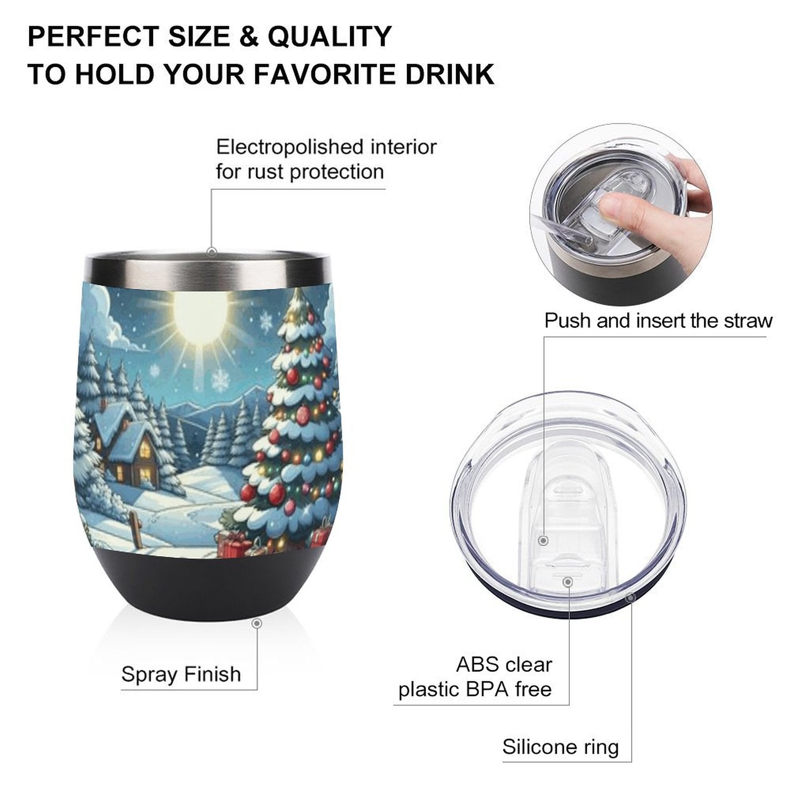 Wine Tumbler with Lid