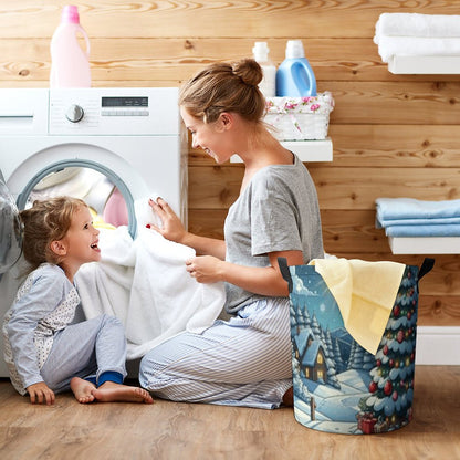 Drawstring collapsible Laundry Basket