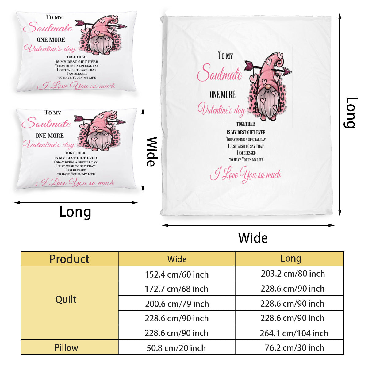 Multi-Size Printed Duvet Cover 3-Piece Set (Double-Sided Printing)｜ Polyester