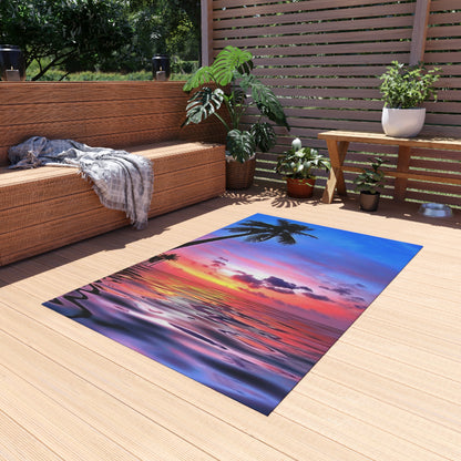 Outdoor Rug Sunset in colors