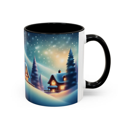 Accent Coffee Mug Winter Scenery