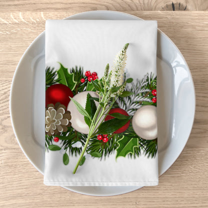 Dress Up Your Holiday Table with Festive Napkins Christmas Balls Decoration