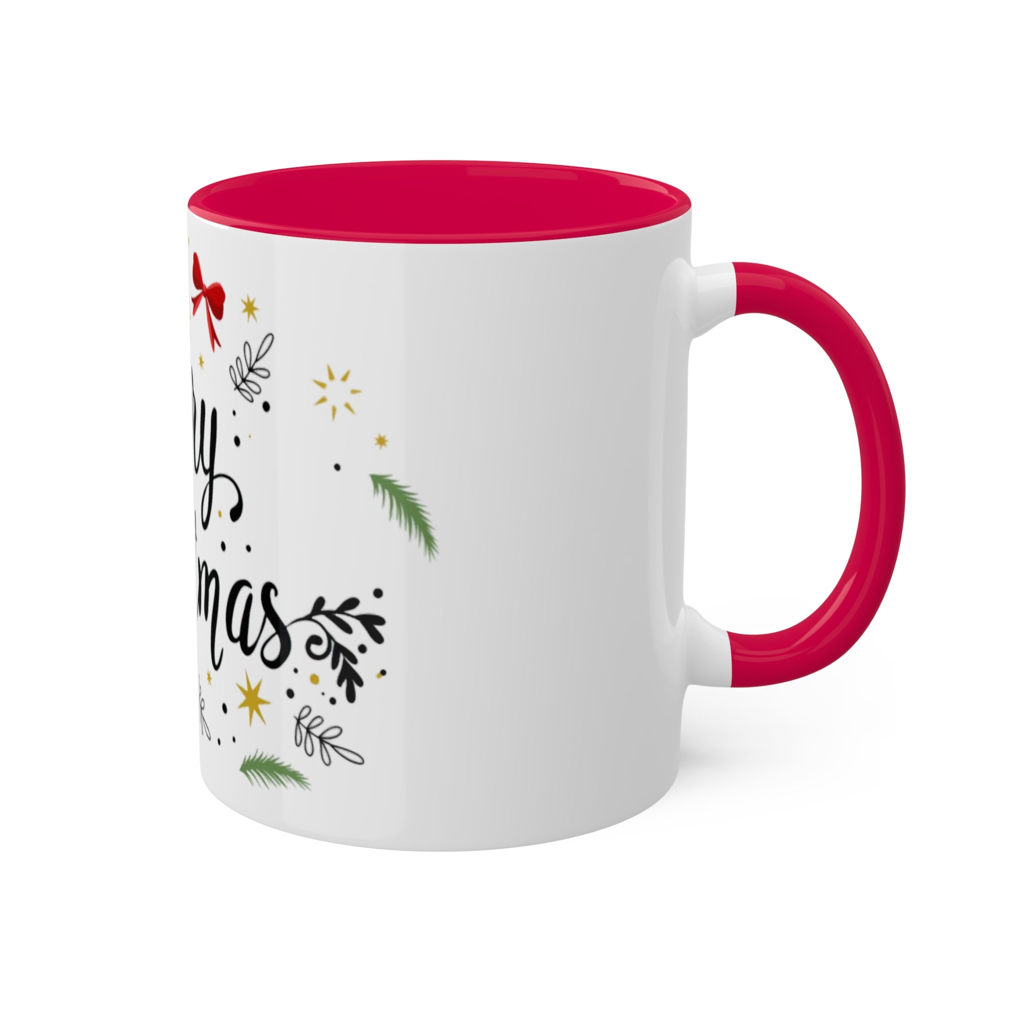 Merry Christmas Colorful Mugs, 11oz