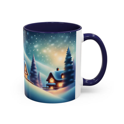 Accent Coffee Mug Winter Scenery