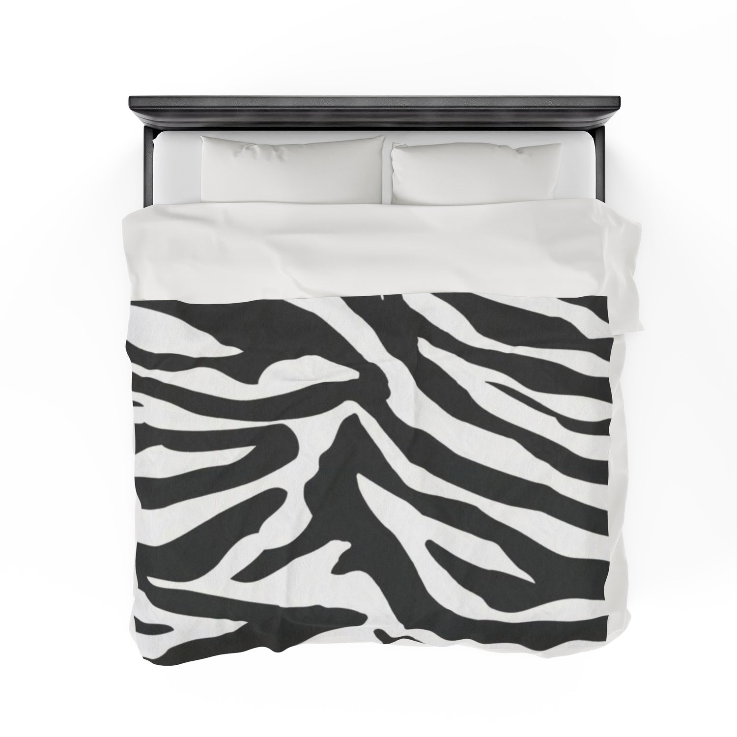 Velveteen Plush Blanket Zebra