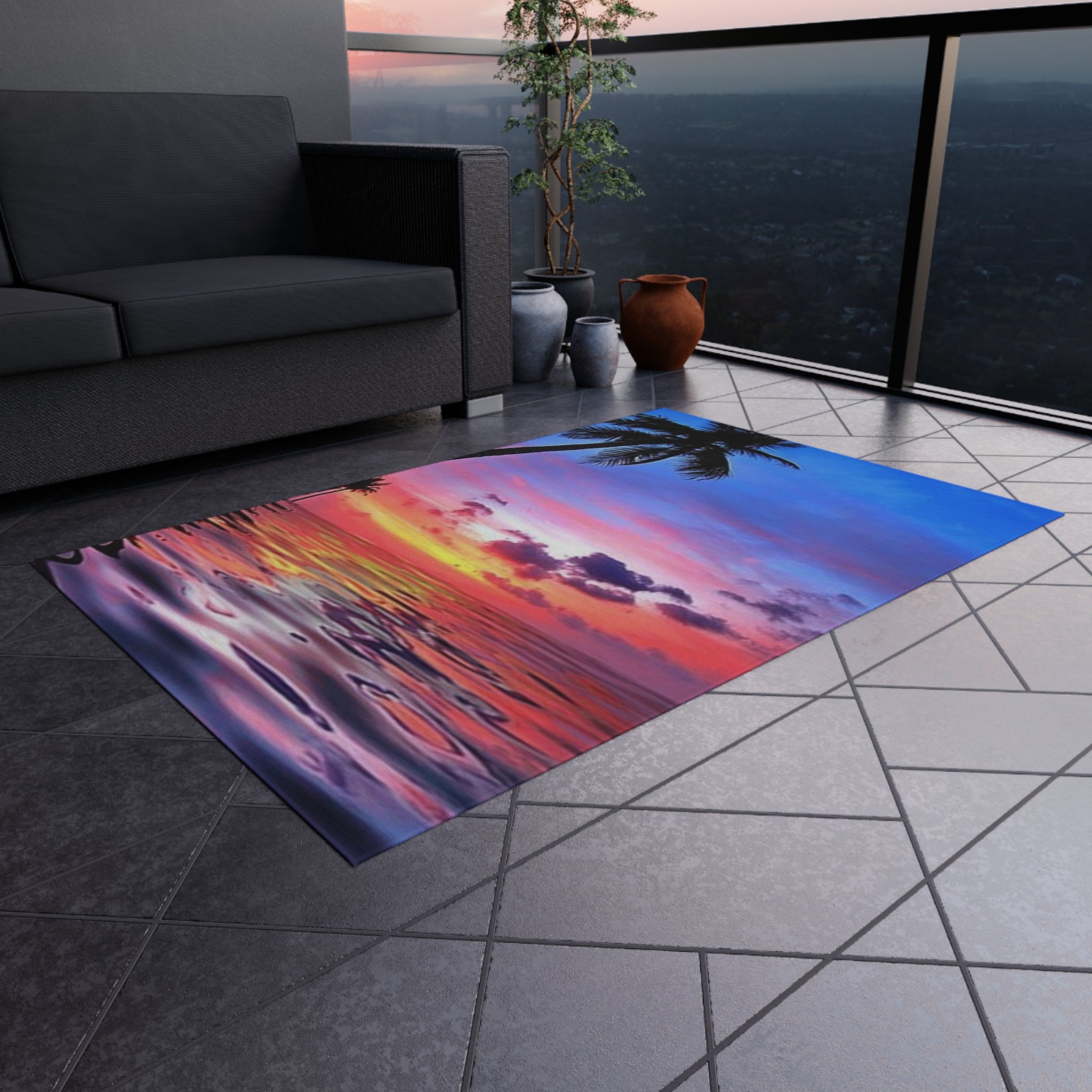 Outdoor Rug Sunset