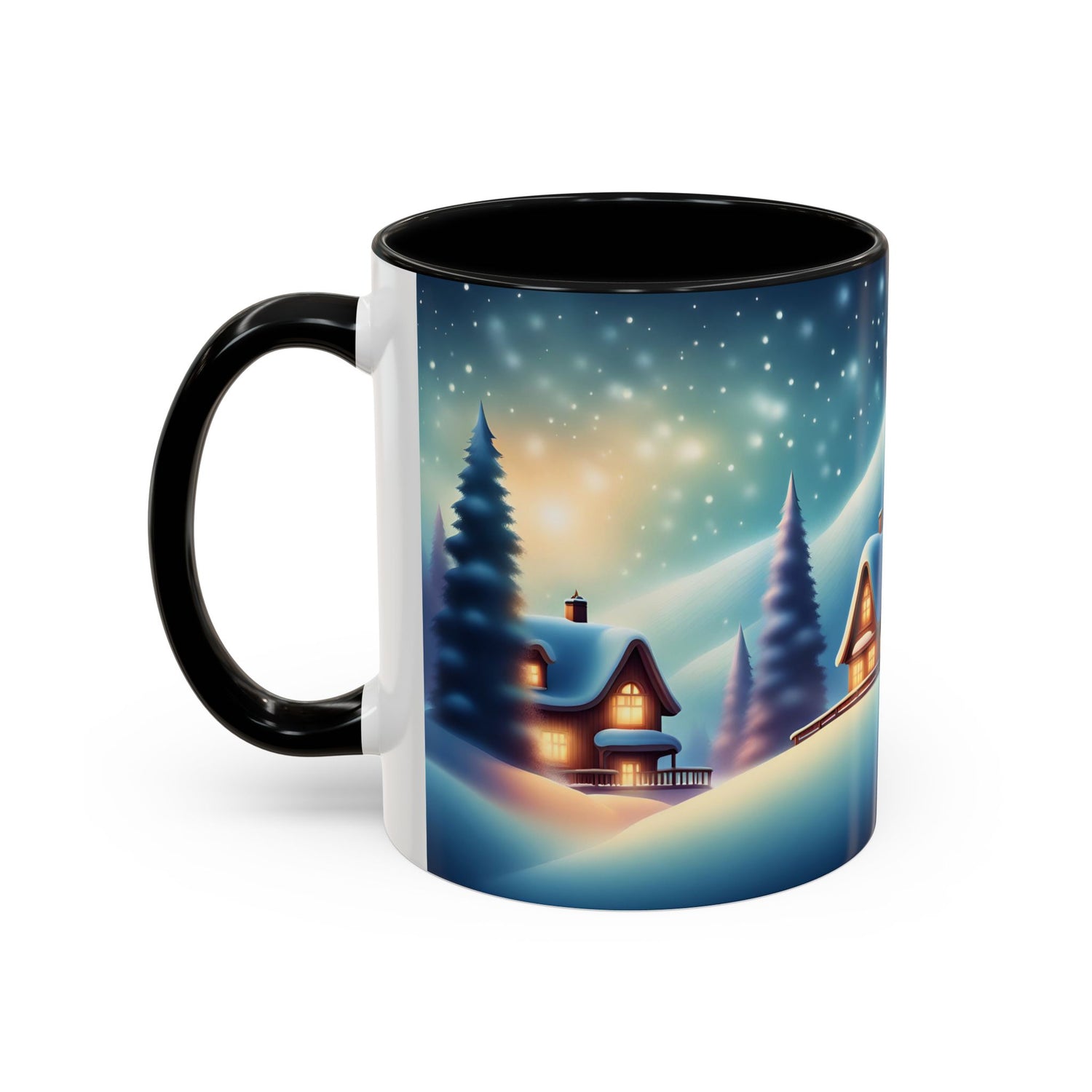 Accent Coffee Mug Winter Scenery