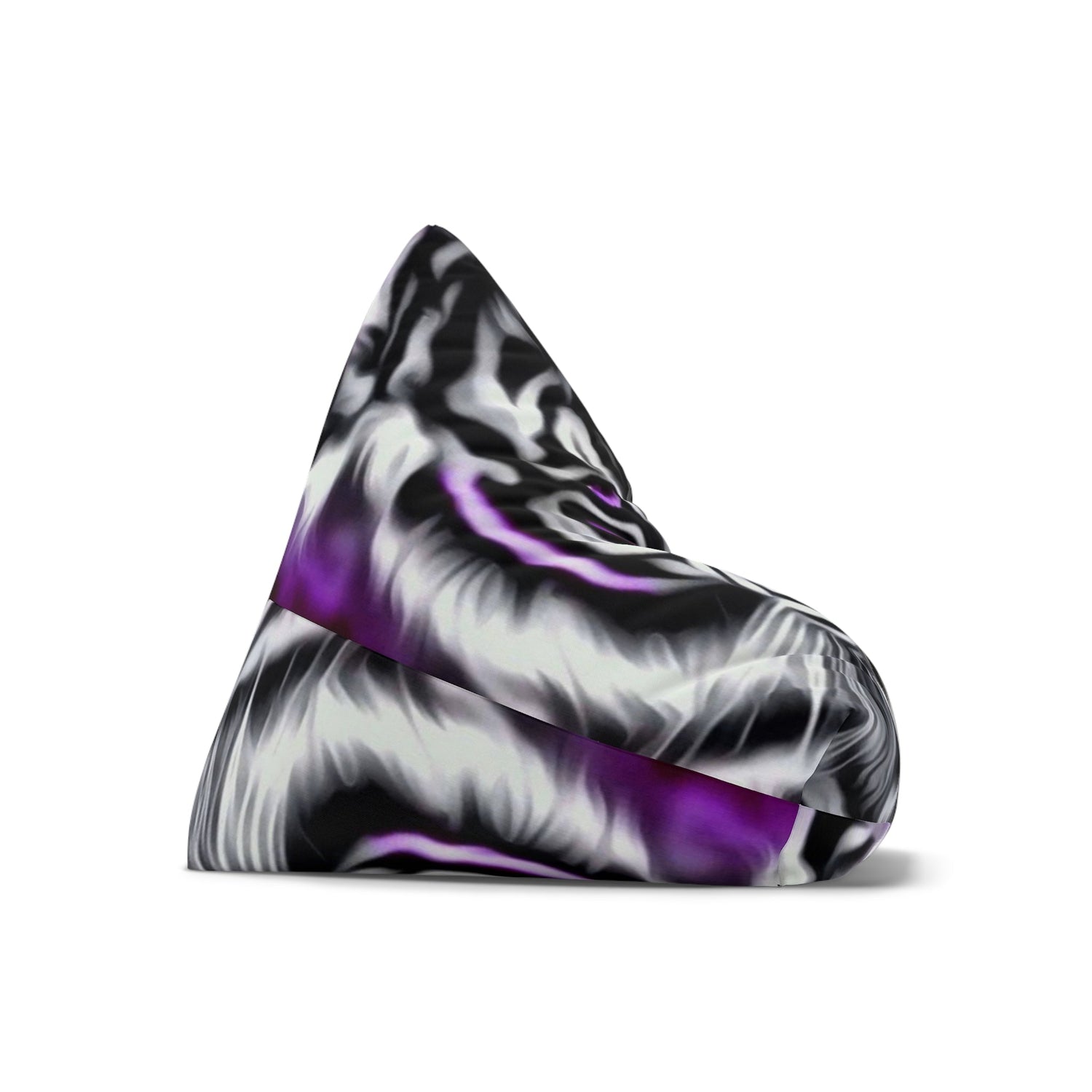 Bean Bag Chair Cover Purple Tiger