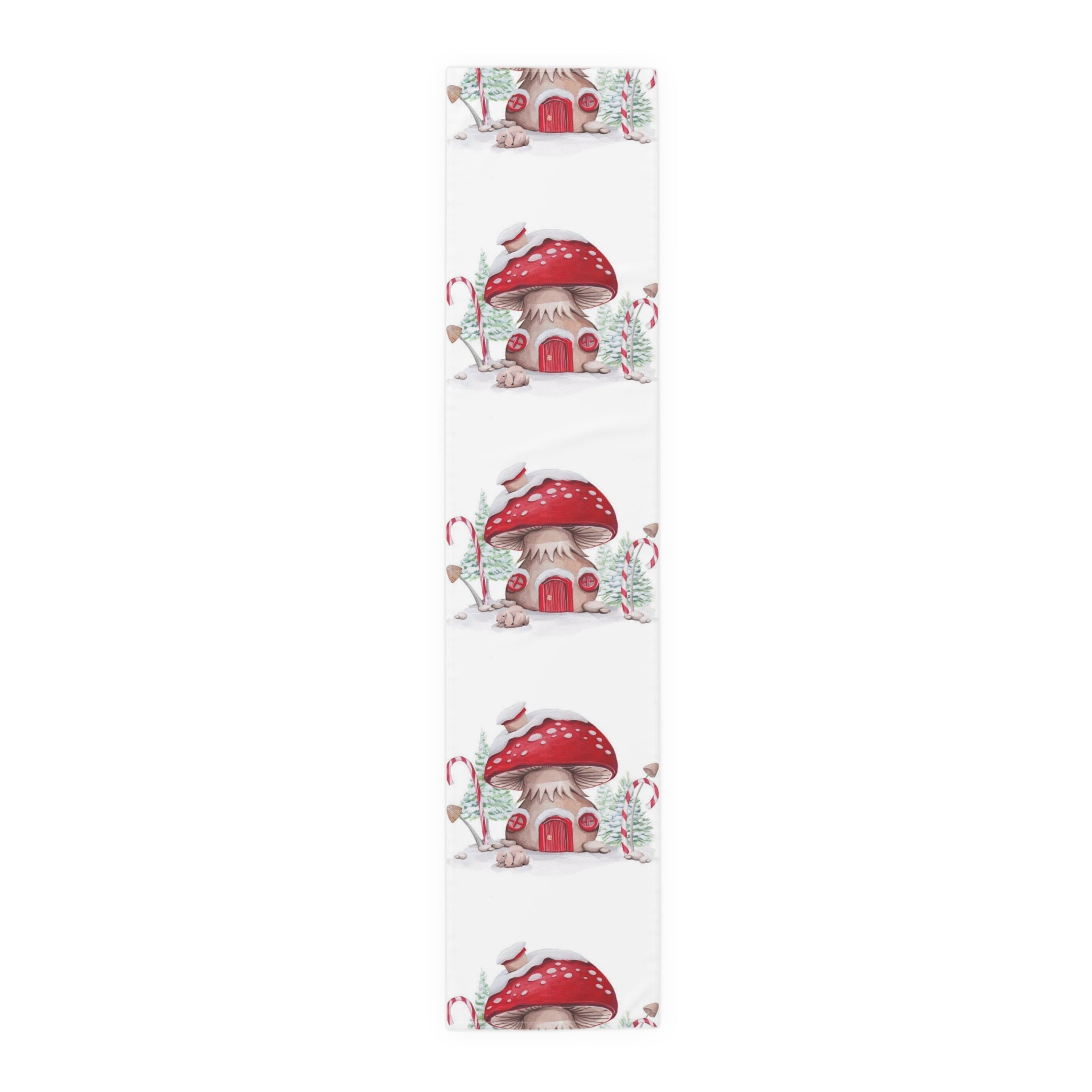 Table Runner (Cotton, Poly) Christmas decoration Mushrooms