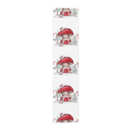 Table Runner (Cotton, Poly) Christmas decoration Mushrooms