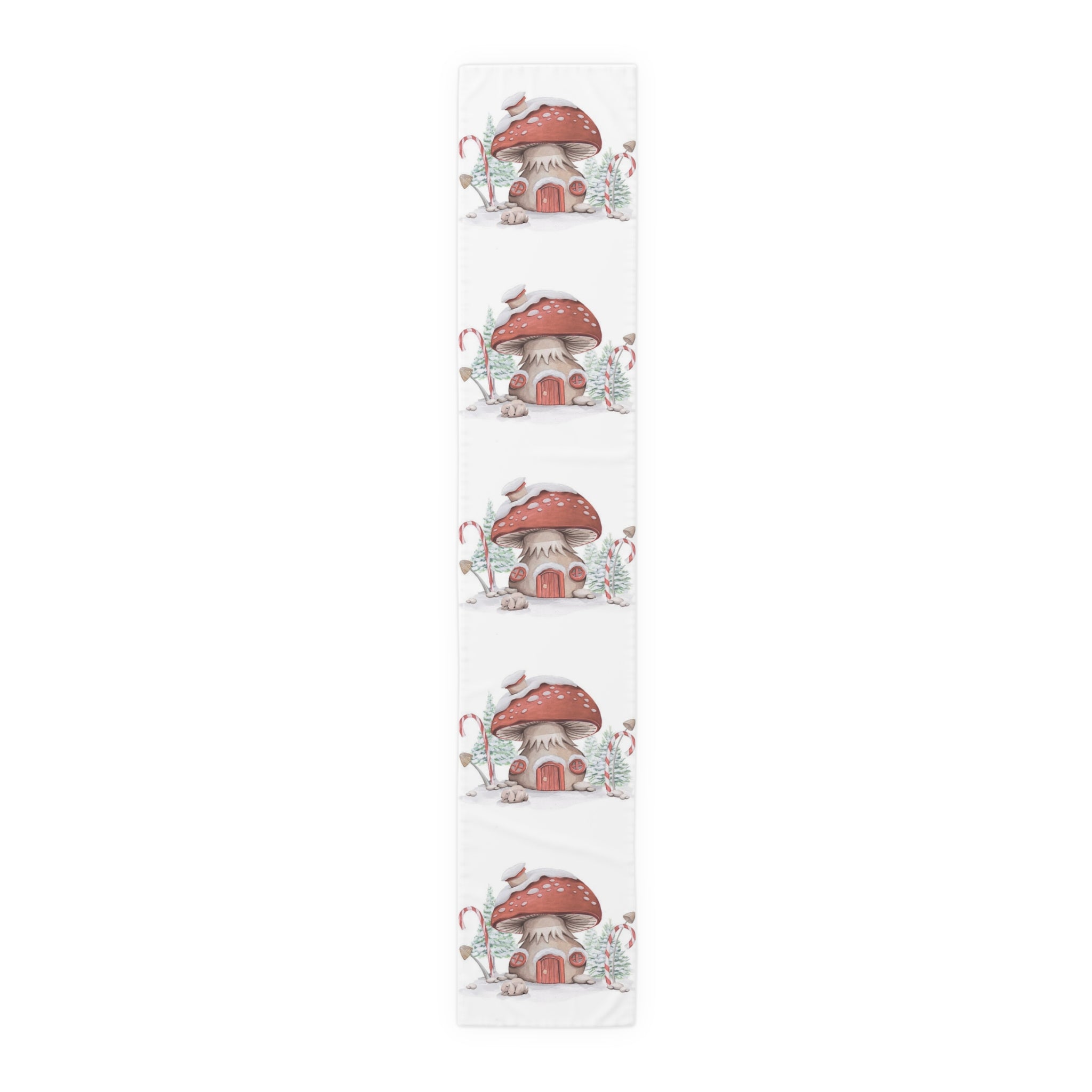 Table Runner (Cotton, Poly) Christmas decoration Mushrooms