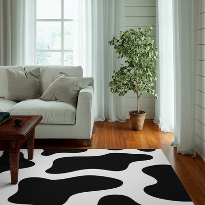 Dornier Rug Cow print,black and white