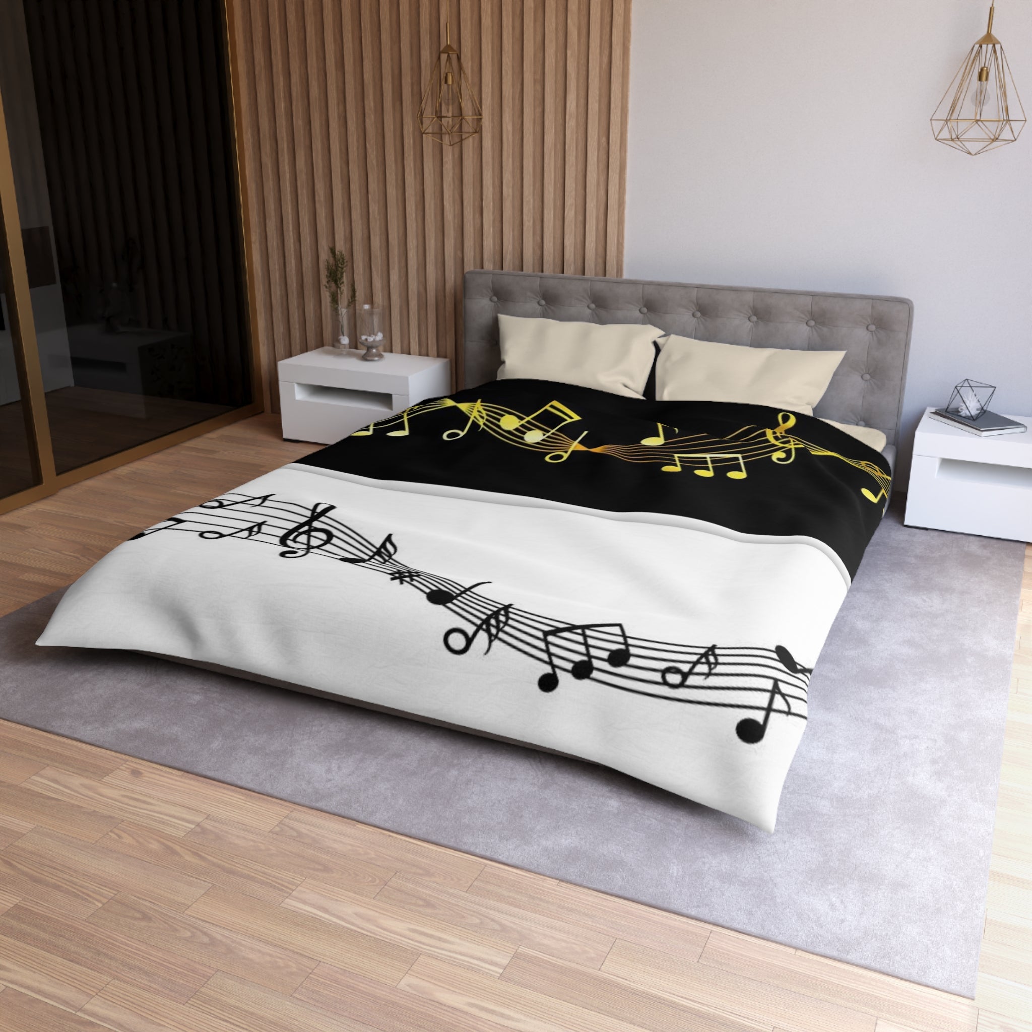 Microfiber Duvet Cover Music