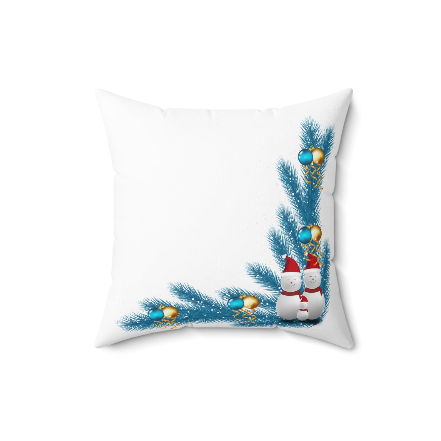 Spun Polyester Square Pillow Christmas