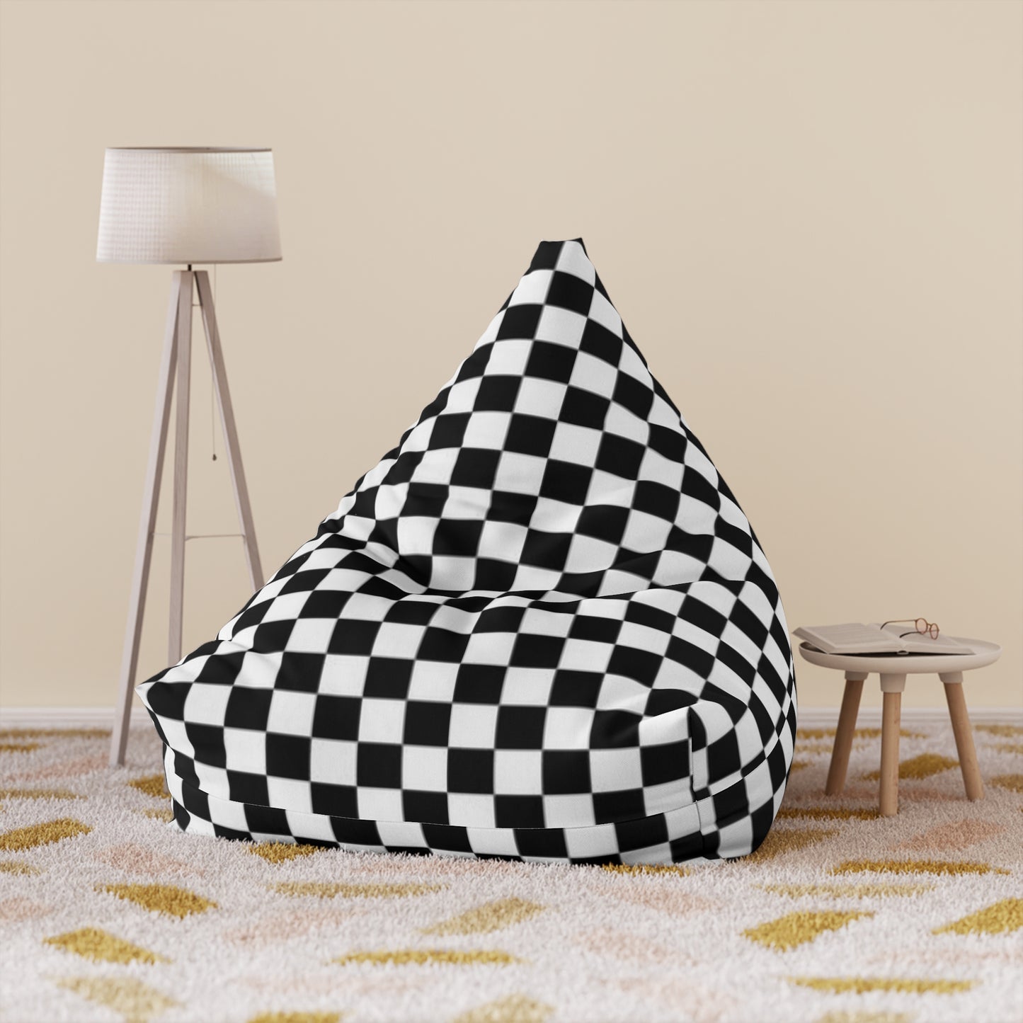 Bean Bag Cover Monochrome Modern Design