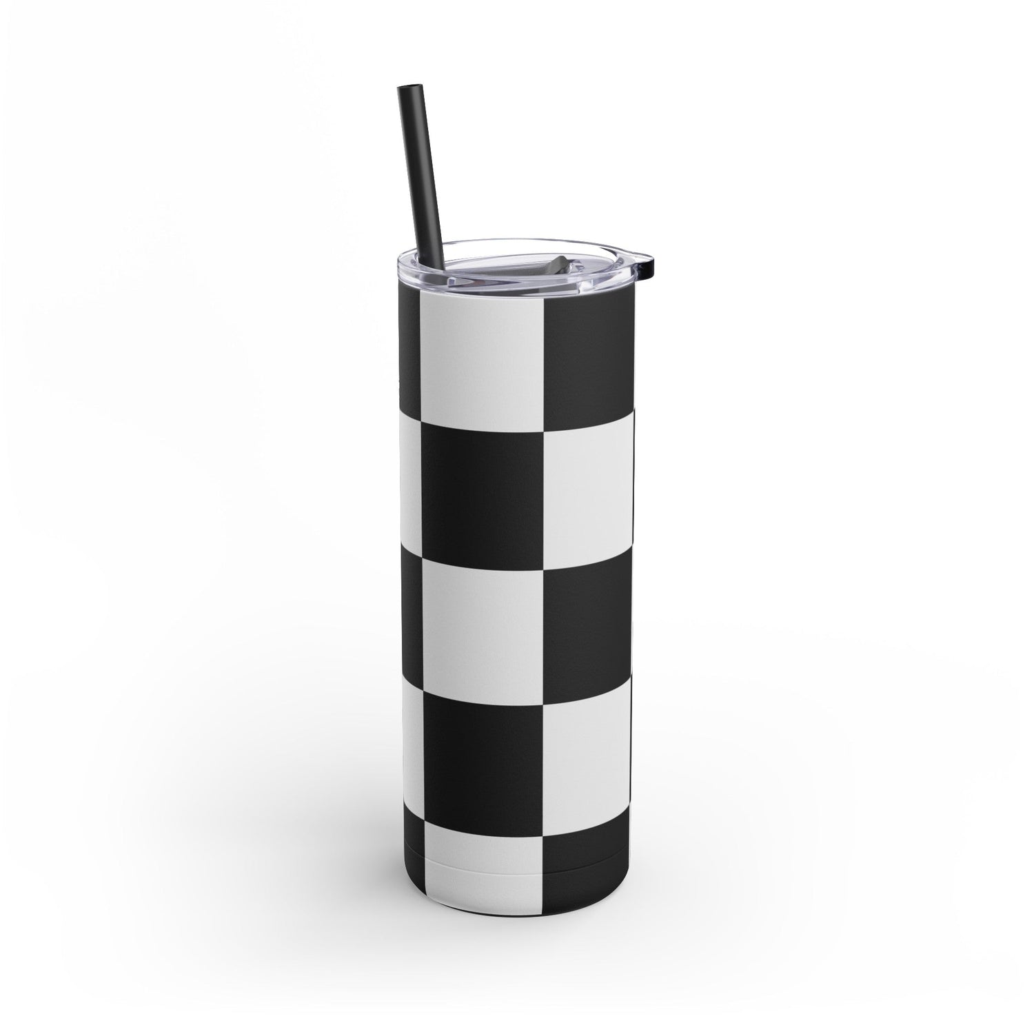 Skinny Matte Tumbler Black and White