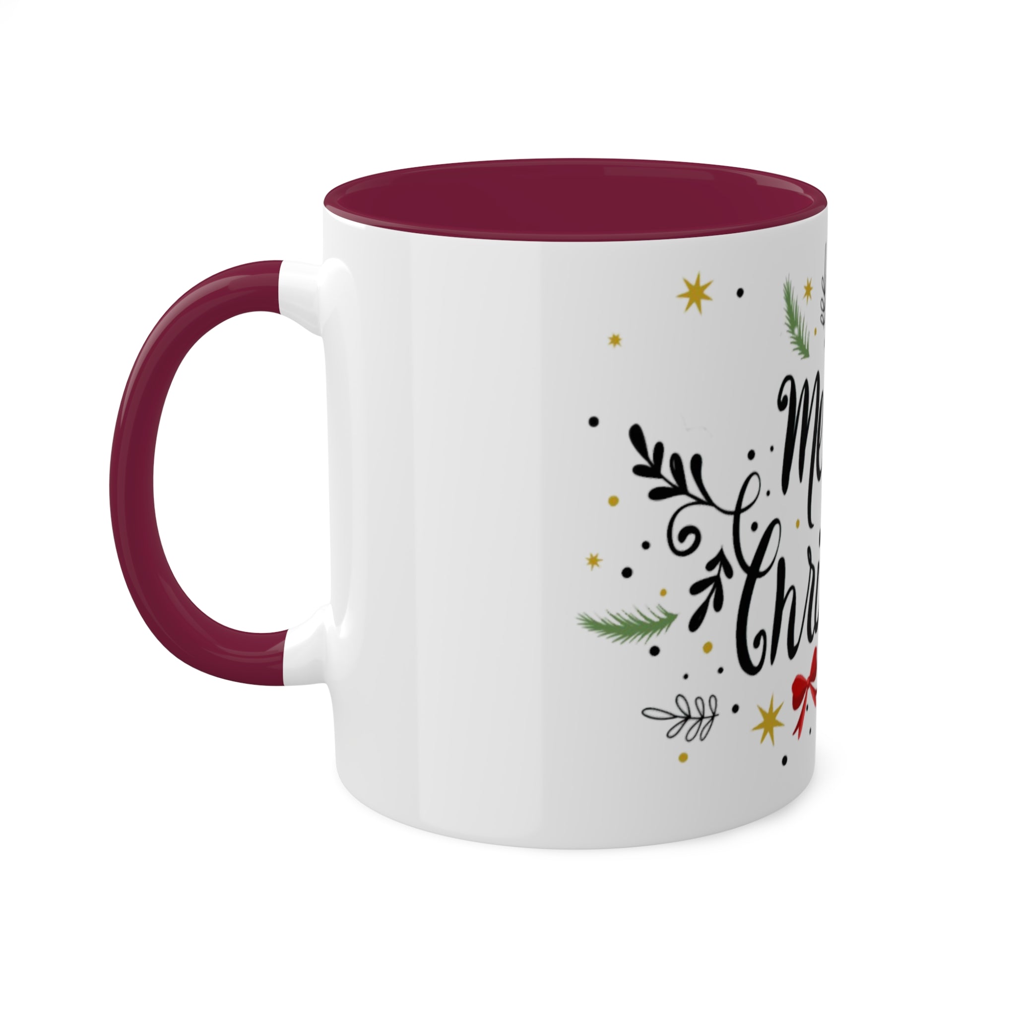 Merry Christmas Colorful Mugs, 11oz