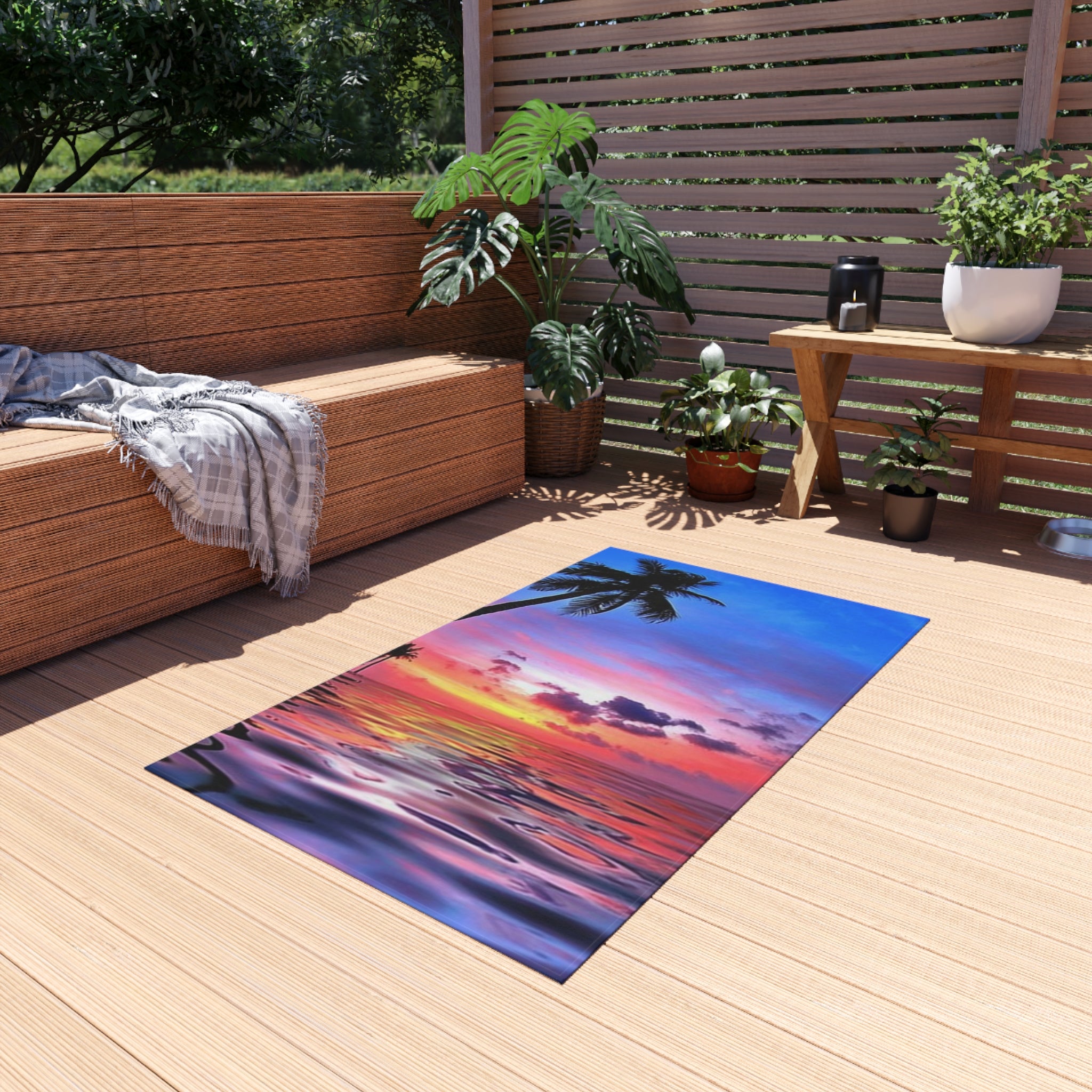 Outdoor Rug Sunset in colors