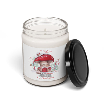 Scented Soy Candle, 9oz Christmas decoration I love You so much