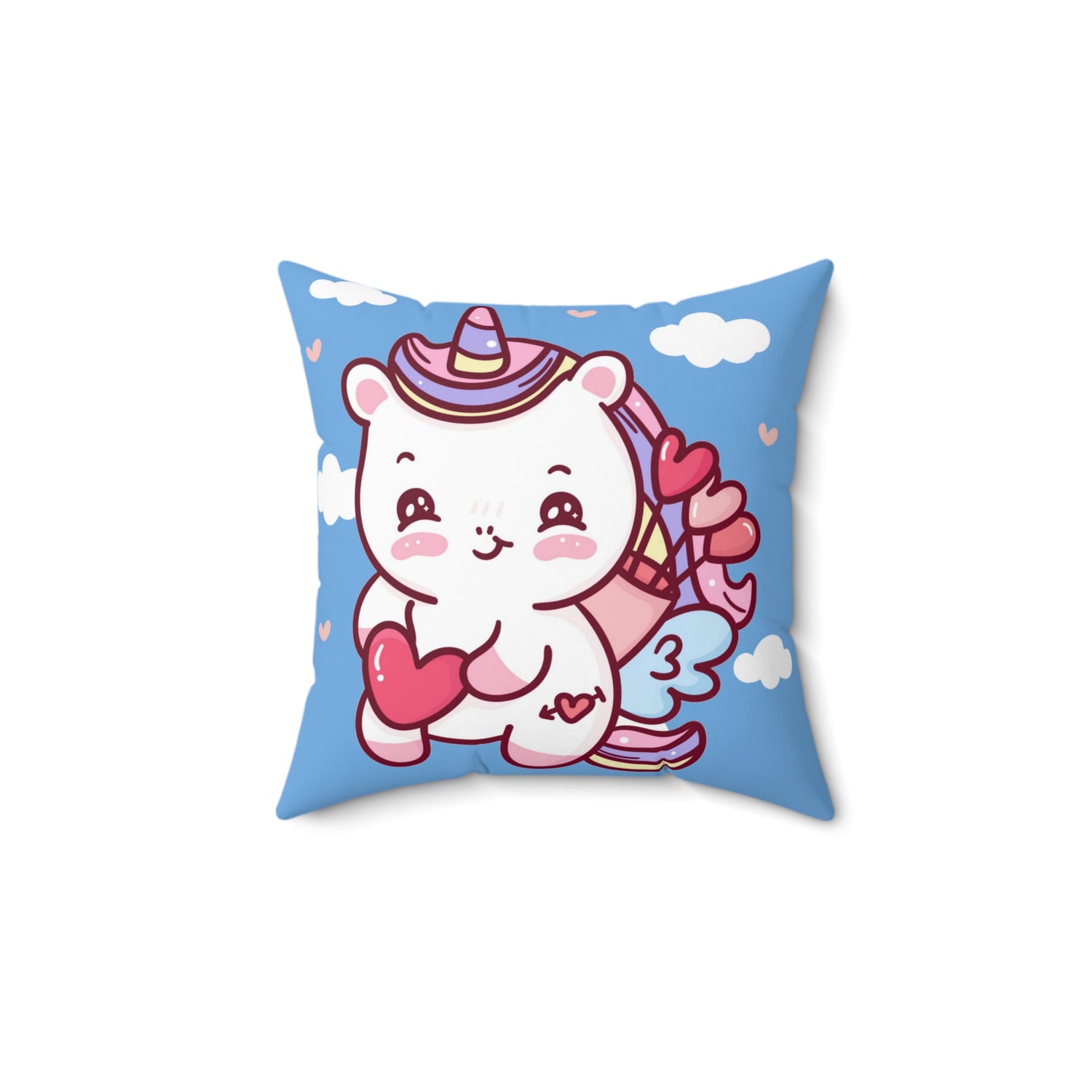 Spun Polyester Square Pillow Unicorn