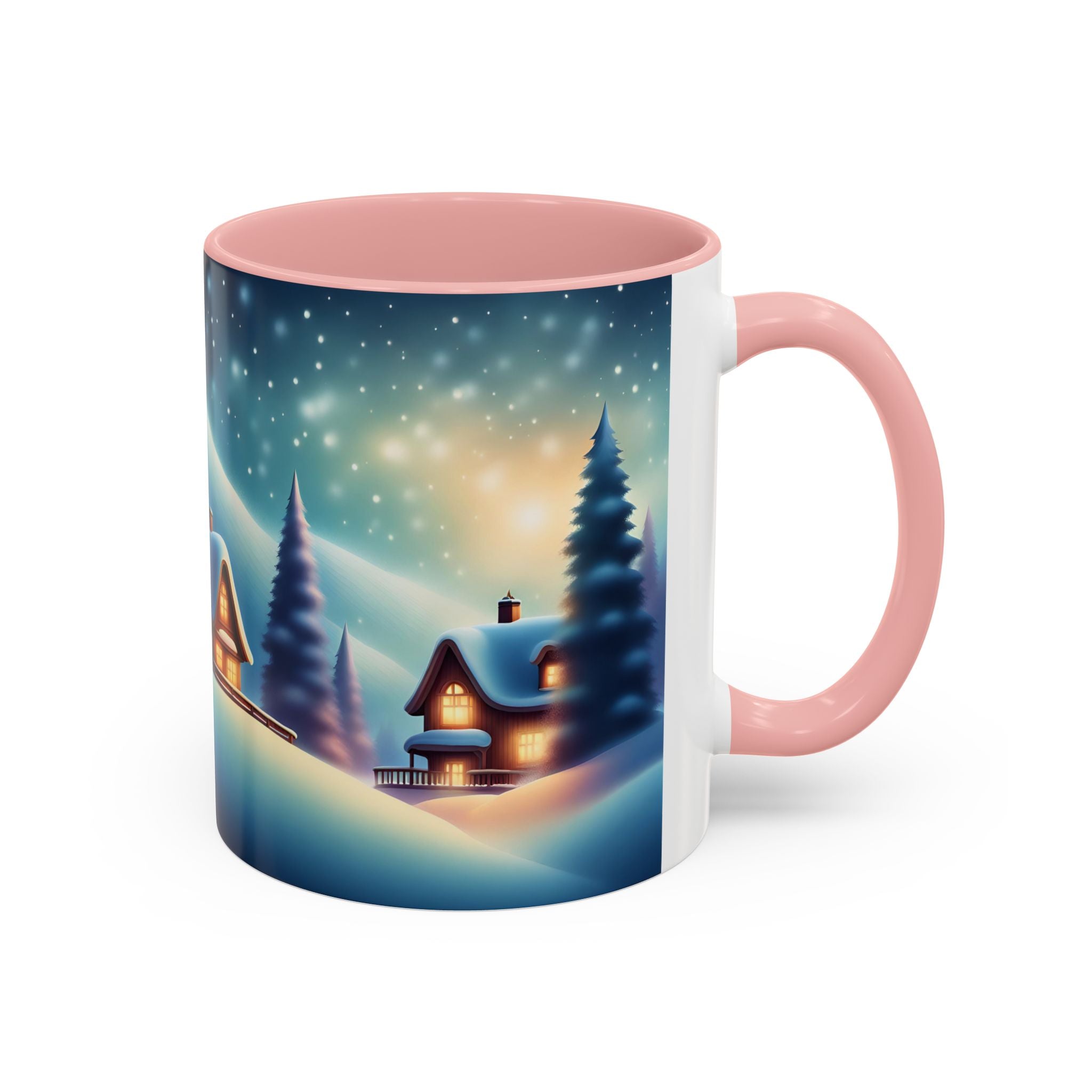 Accent Coffee Mug Winter Scenery