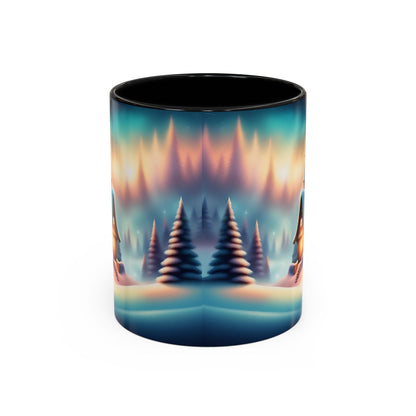 Accent Coffee Mug Winter Scenery Christmas