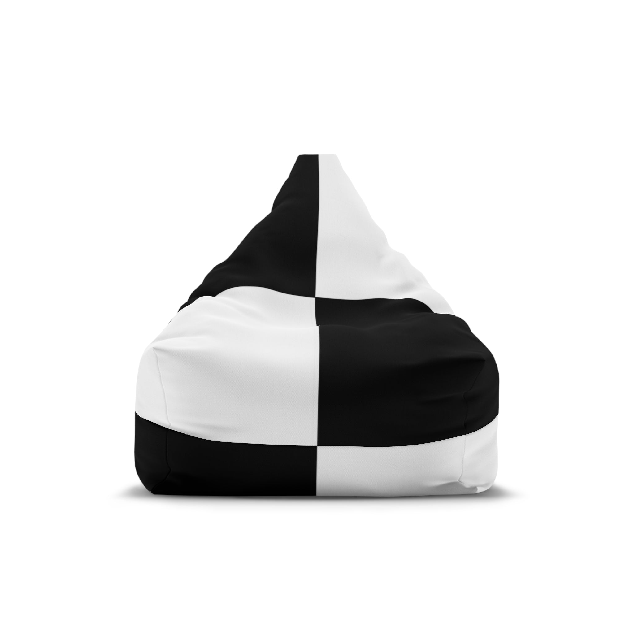 Bean Bag Chair Cover Black and White