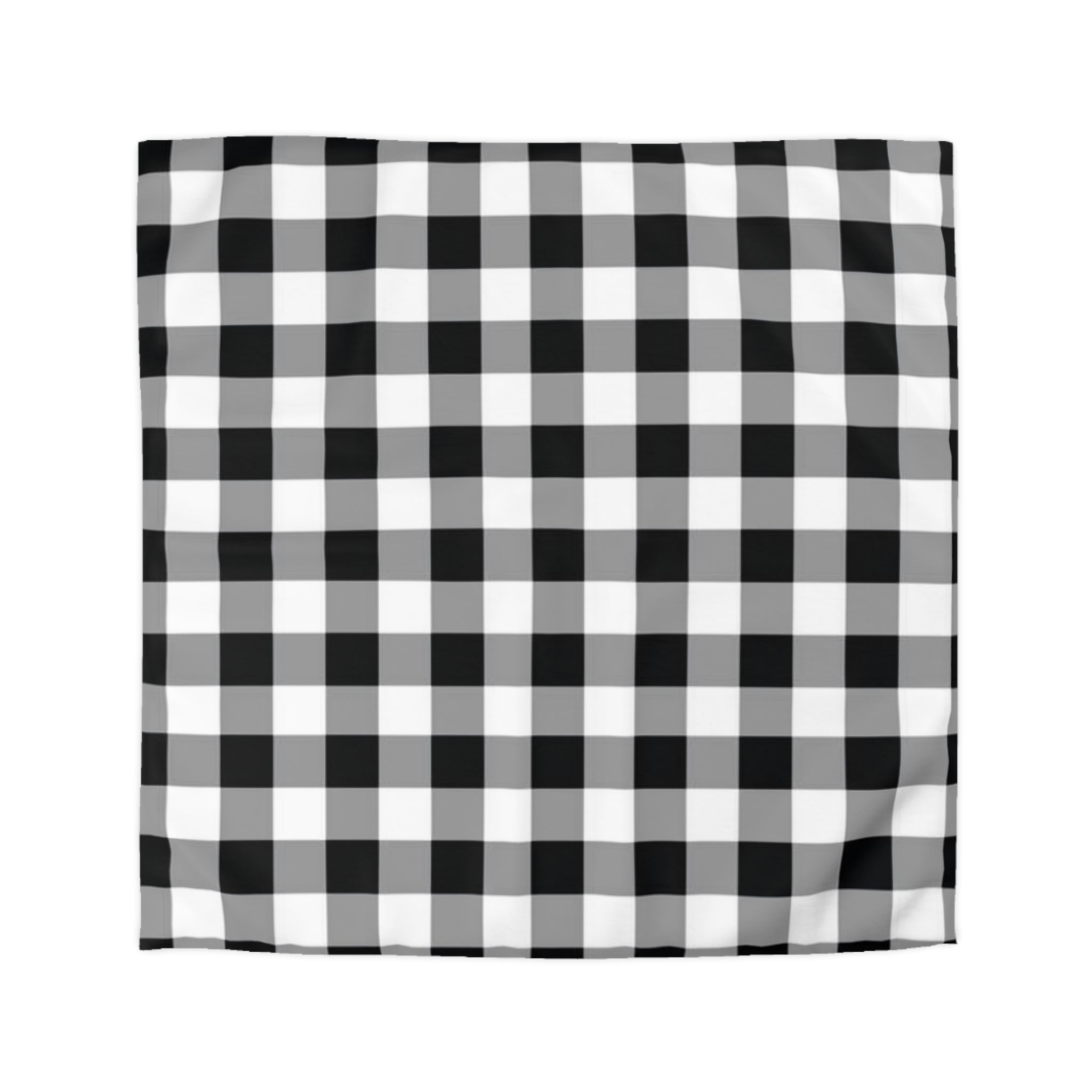 Microfiber Duvet Cover Black and white