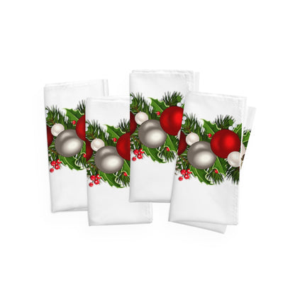 Dress Up Your Holiday Table with Festive Napkins Christmas Balls Decoration