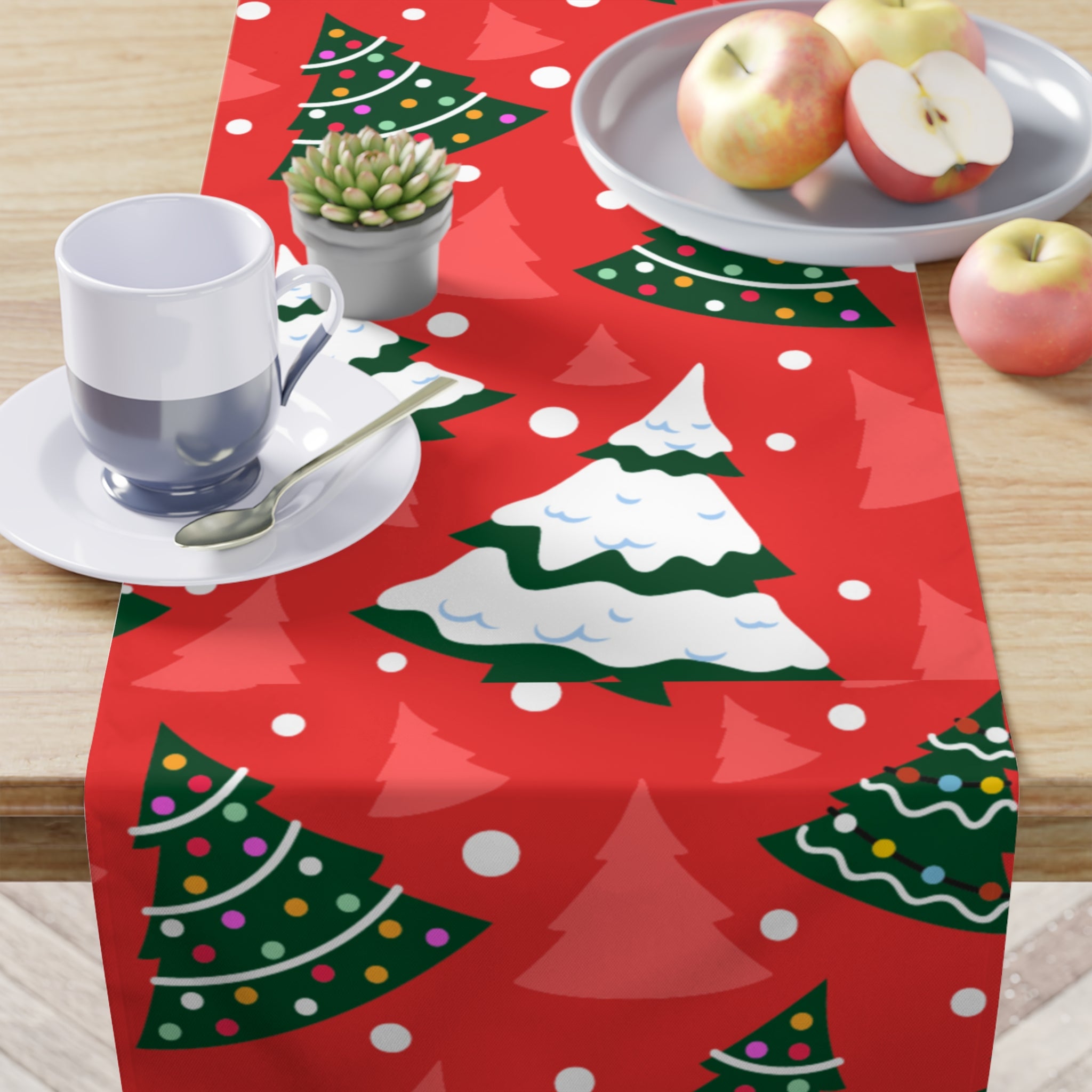 Table Runner Christmas trees