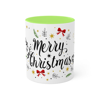 Merry Christmas Colorful Mugs, 11oz