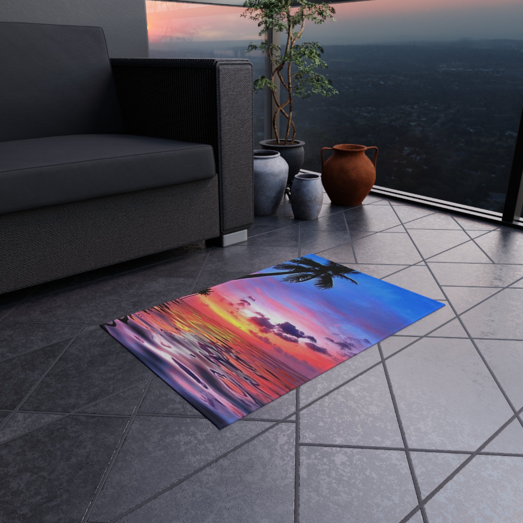 Outdoor Rug Sunset