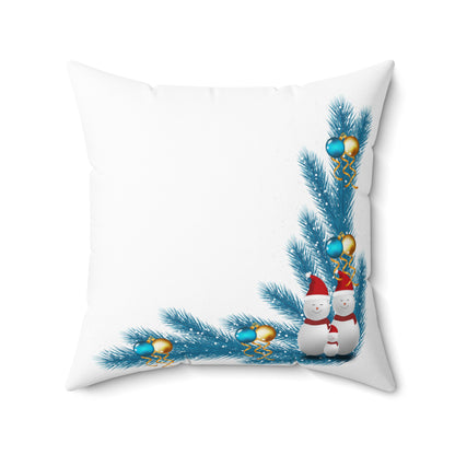 Spun Polyester Square Pillow Christmas