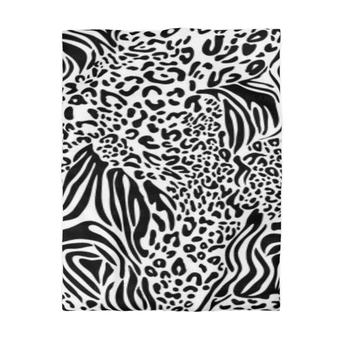 Microfiber Duvet Cover Black and white