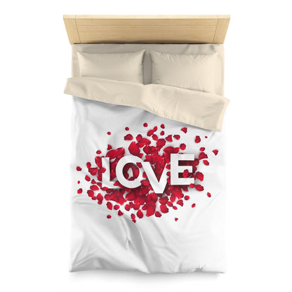 Microfiber Duvet Cover Love