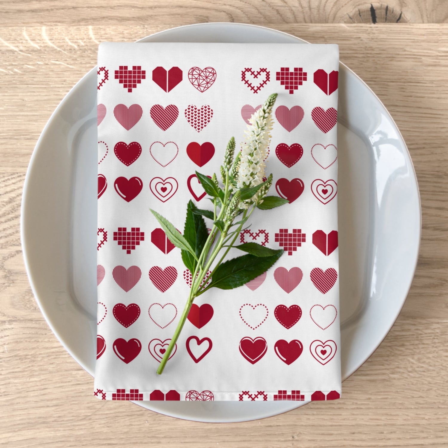 Napkins Hearts