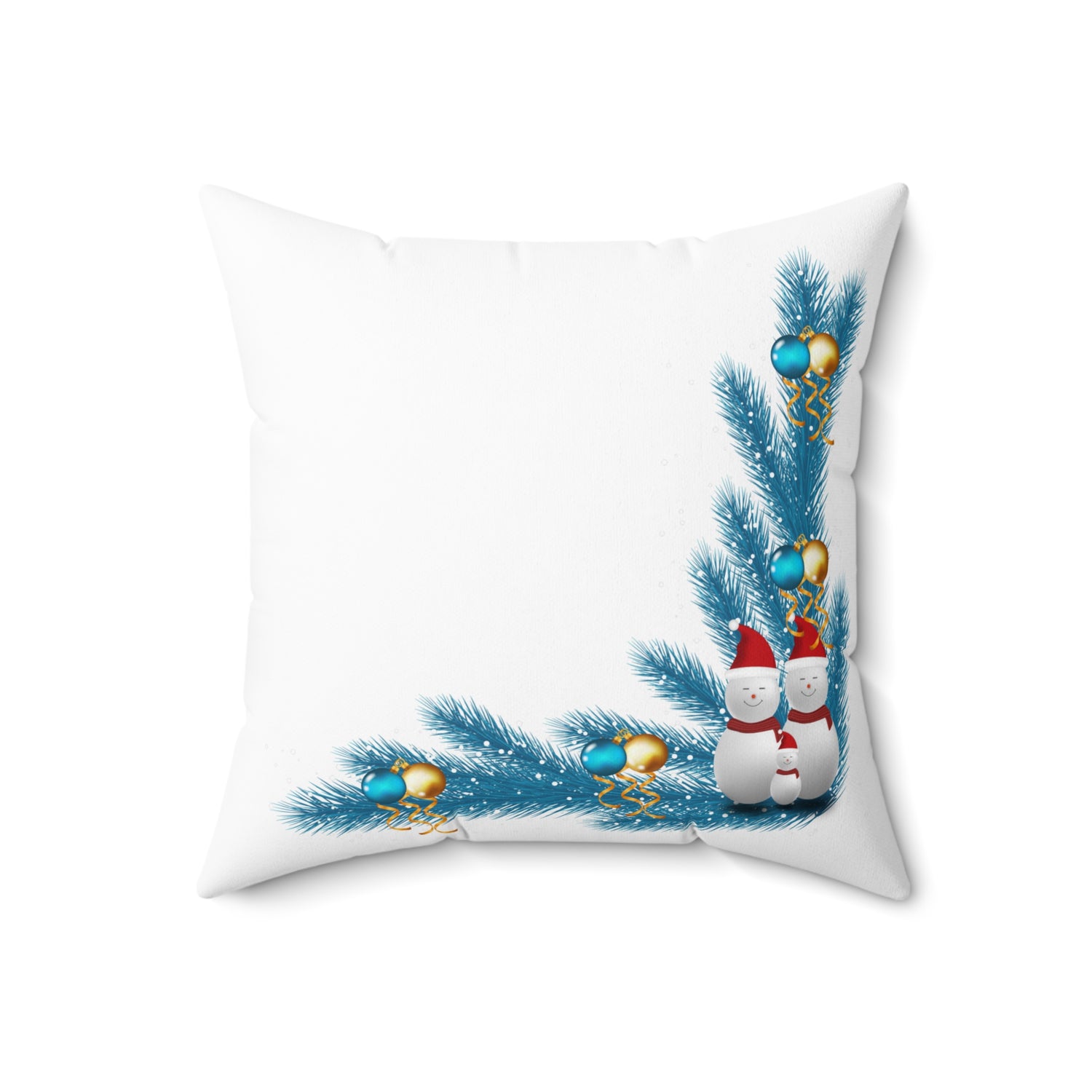 Spun Polyester Square Pillow Christmas