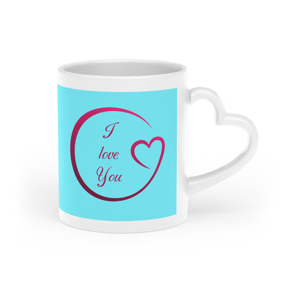 Heart-Shaped Mug I love You