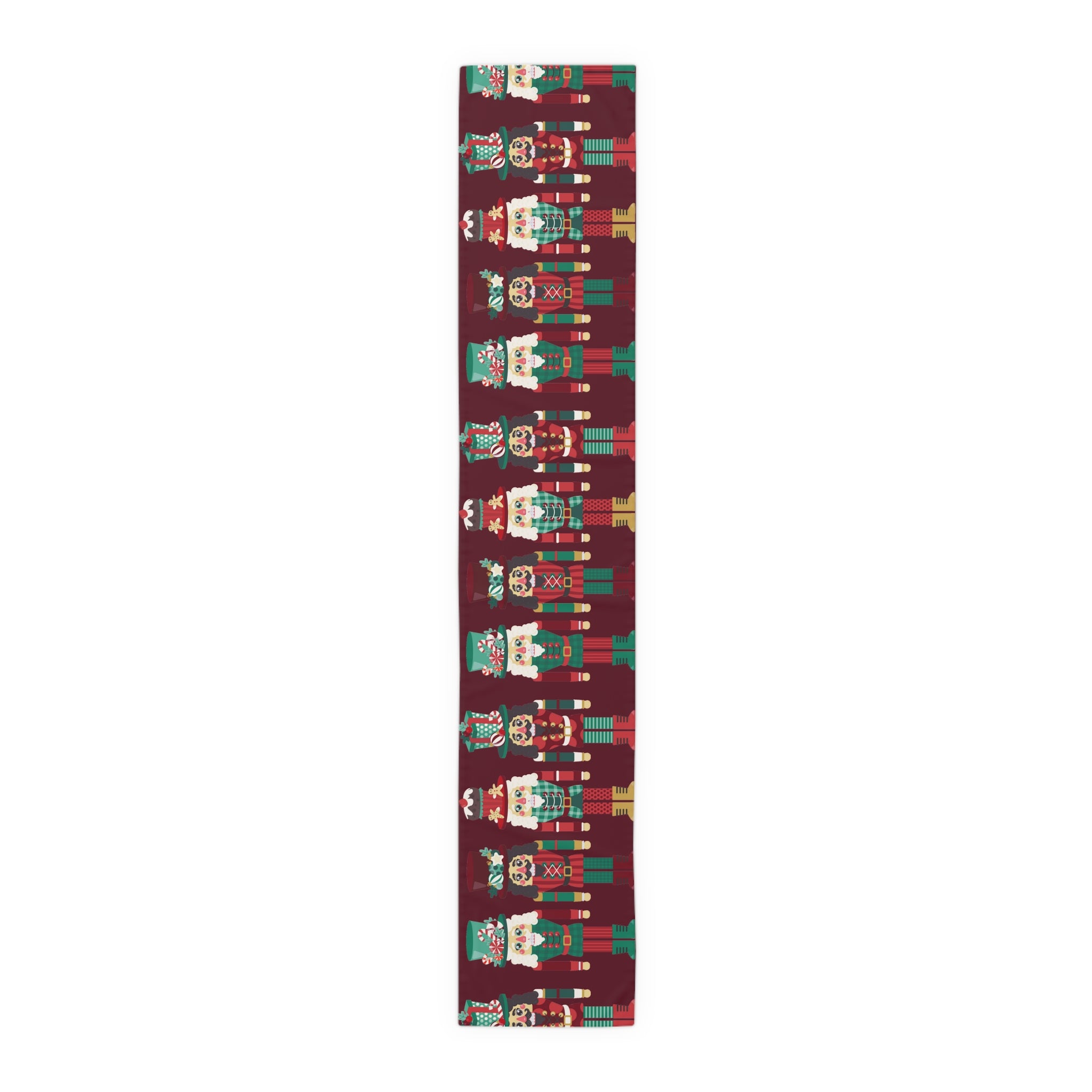 Table Runner (Cotton, Poly) Nutcrackers Merry Christmas