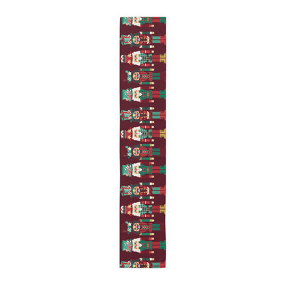 Table Runner (Cotton, Poly) Nutcrackers Merry Christmas