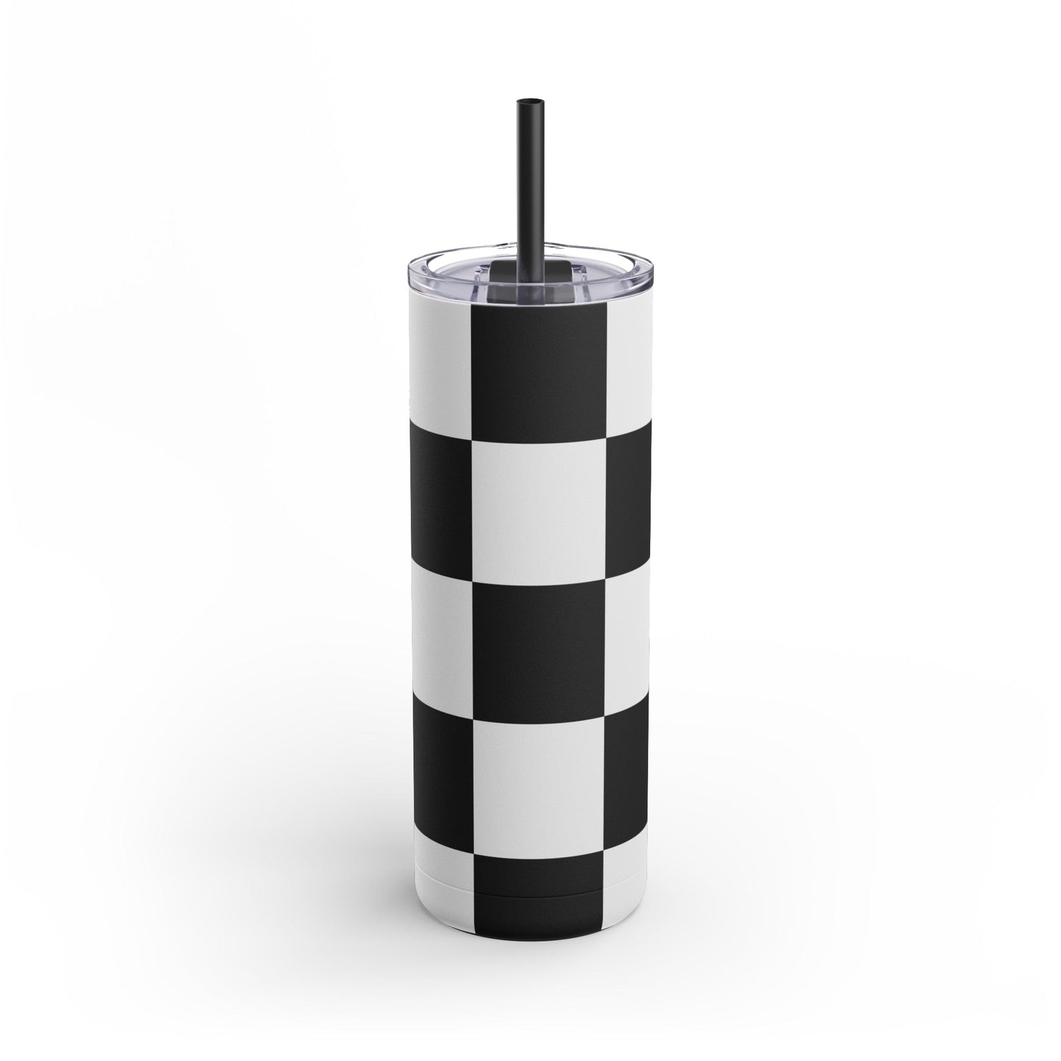 Skinny Matte Tumbler Black and White