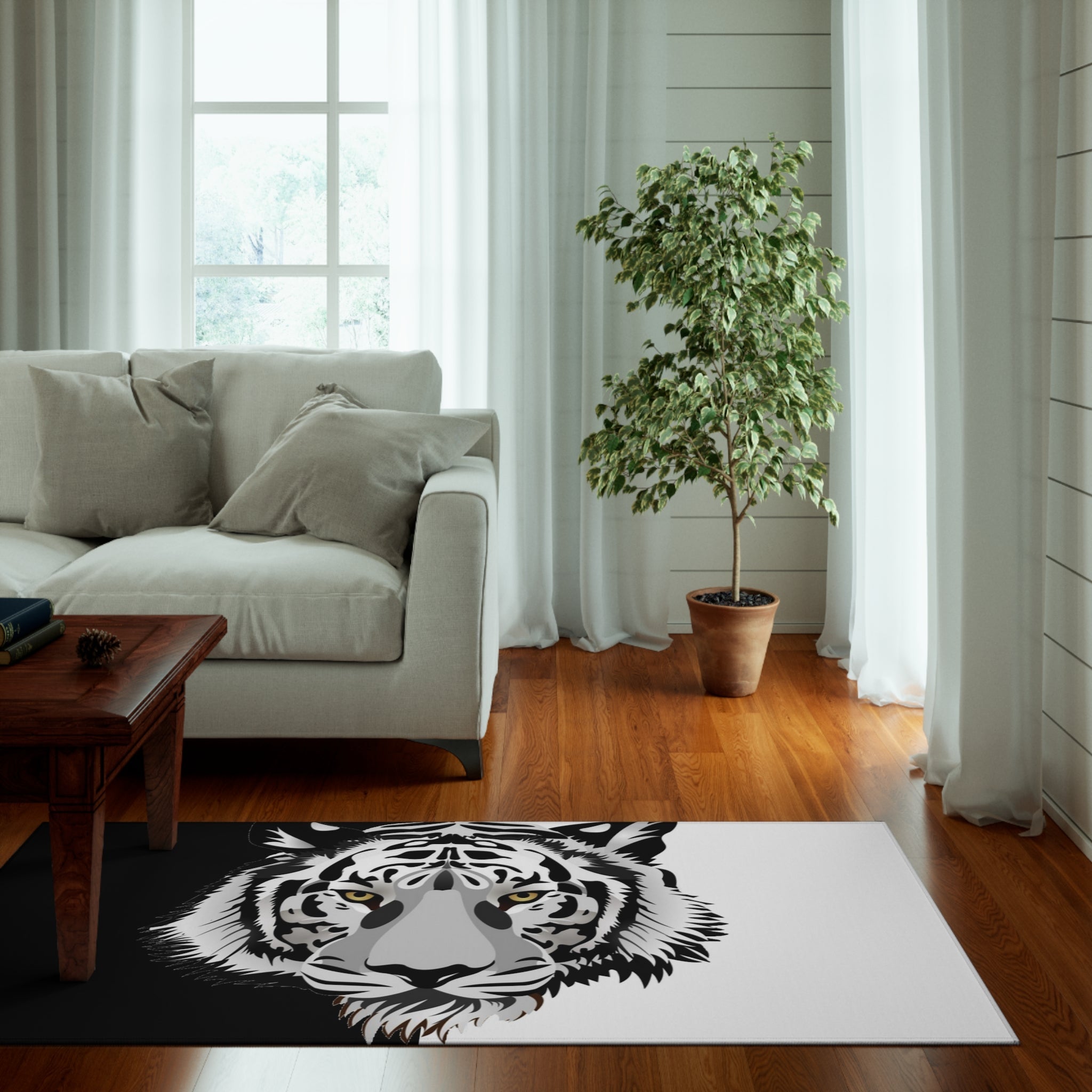 Dornier Rug Tiger Black White