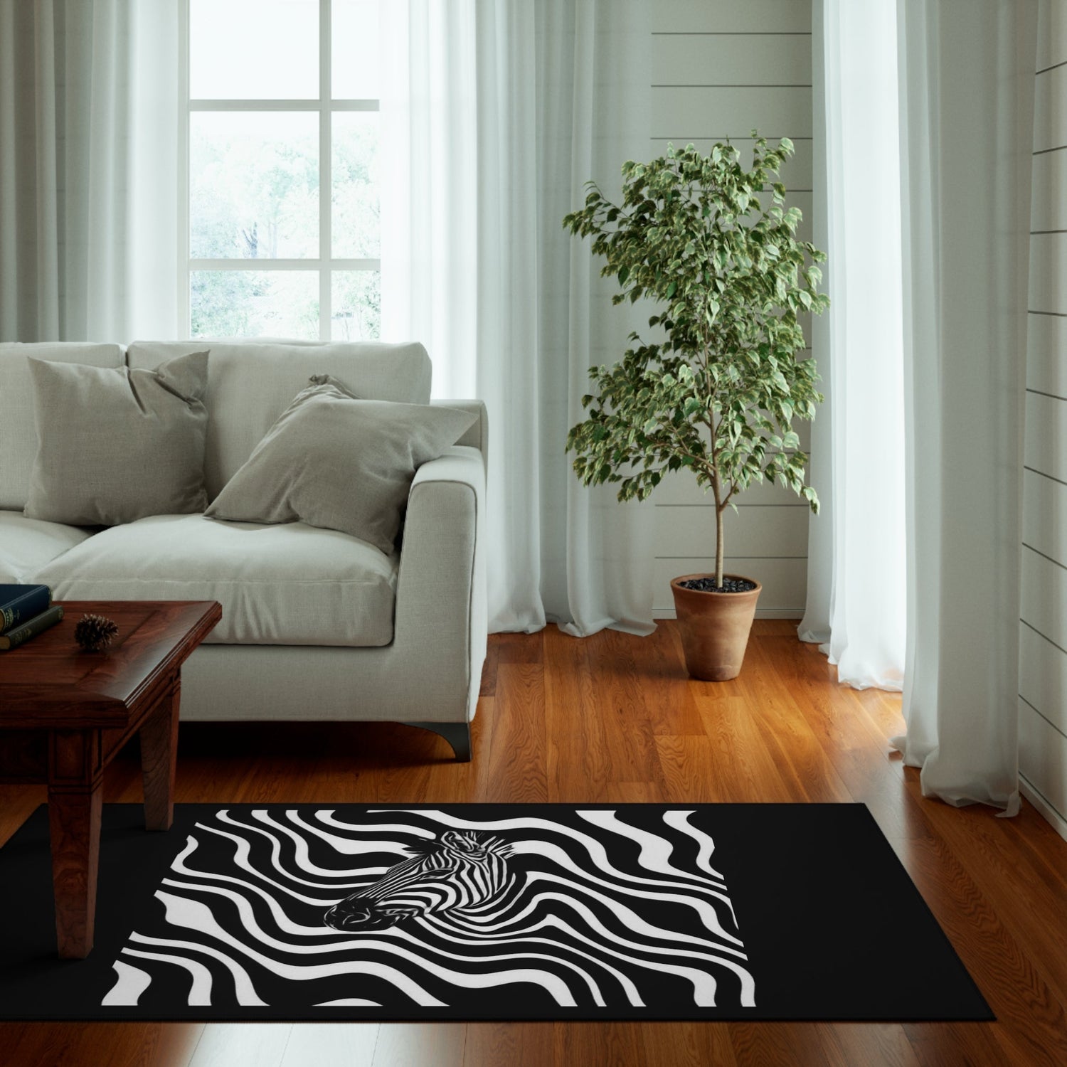 Dornier Rug Zebra on black