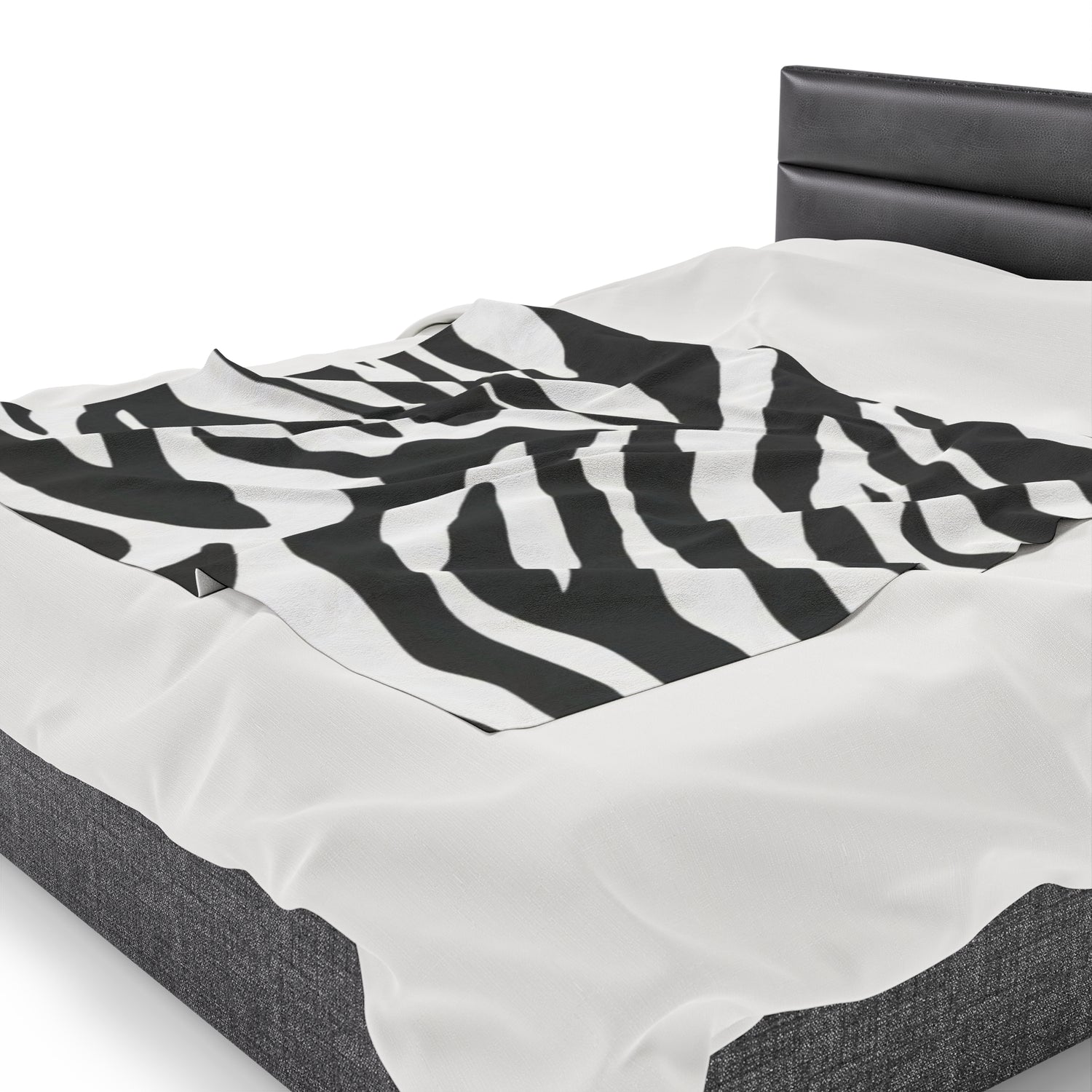 Velveteen Plush Blanket Zebra