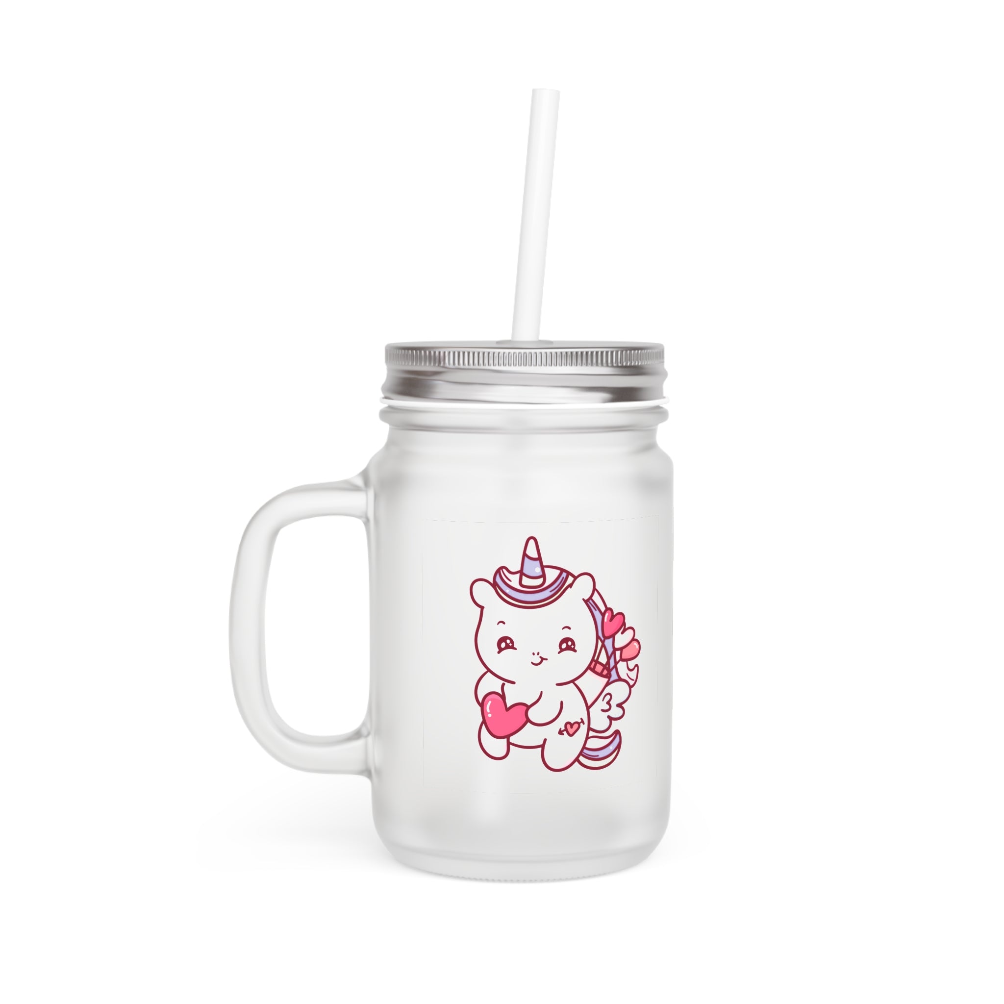 Mason Jar Unicorn Cupid