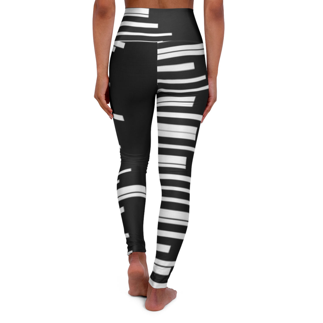 High Waisted Yoga Leggings piano keys