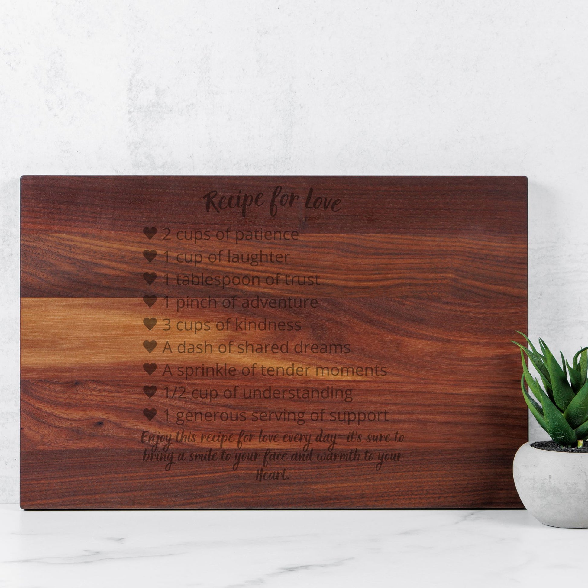 Traditional Wood Cutting Board - 16’’ x 10.5’’ - Home & Kitchen