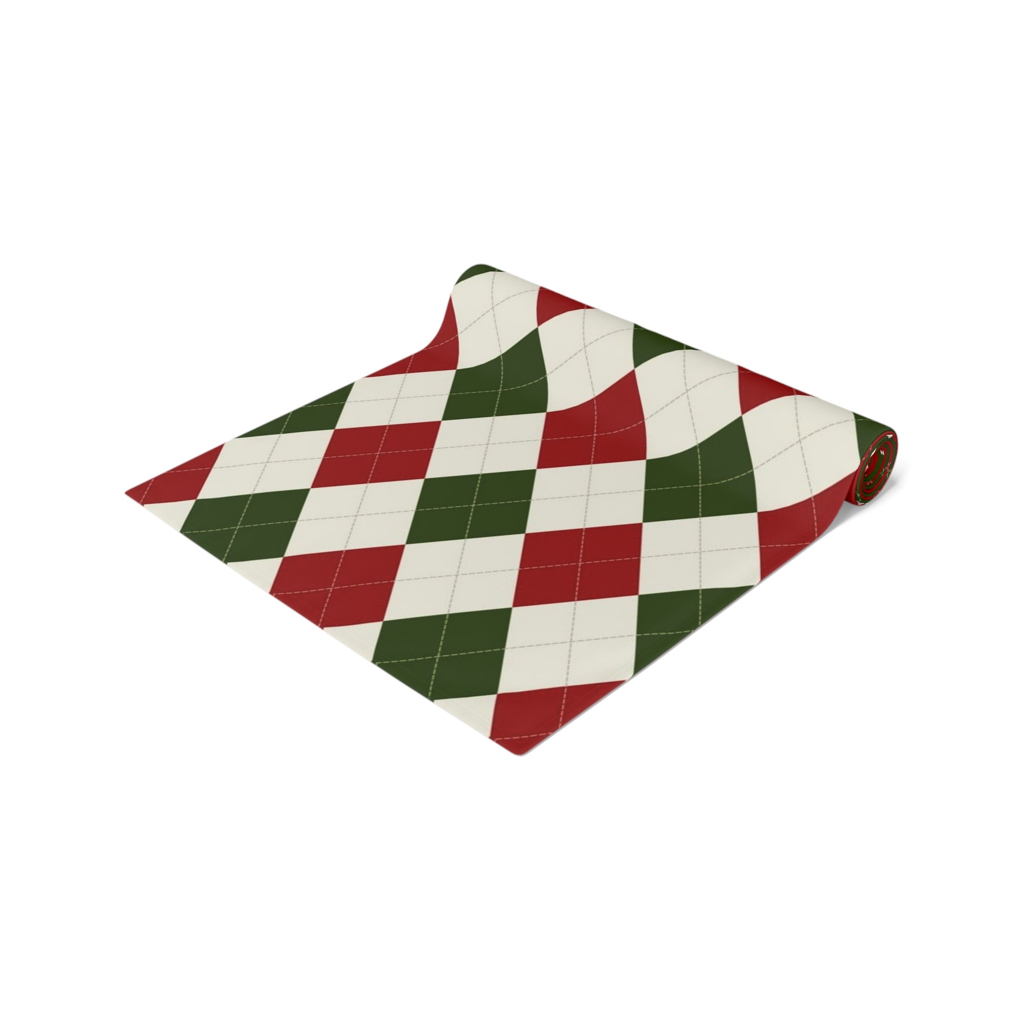 Table Runner (Cotton, Poly) Xmas decor pattern